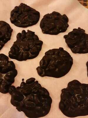 Dark Chocolate Peanut Clusters - (Pack of 3) 50g/cluster
