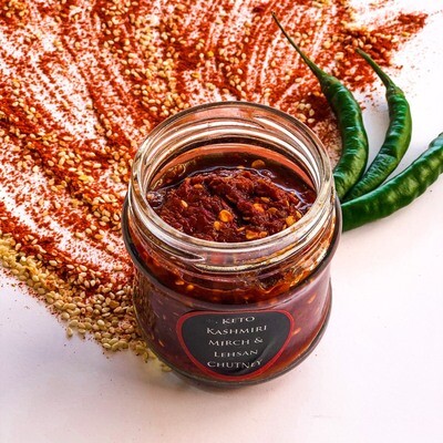 Keto Kashmiri Mirch &amp; Lehsan Chutney - 150g