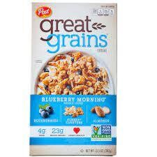 Post Great Grains Cereal - Blueberry Morning 382g
