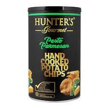 Hunter's Pesto Parmesan Hand Cooked Patato Chips 150g