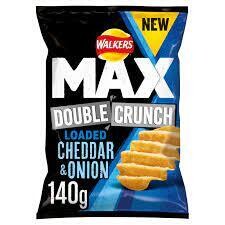 Walkers Max Double Crunch Chips 140g