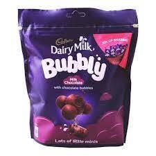 Cadbury Dairy Milk Bubbly Pouch 204g