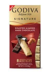 Godiva Roasted Almond Dark Chocolate 90g