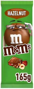 M&Ms Chocolate Bar Hazelnut 165g