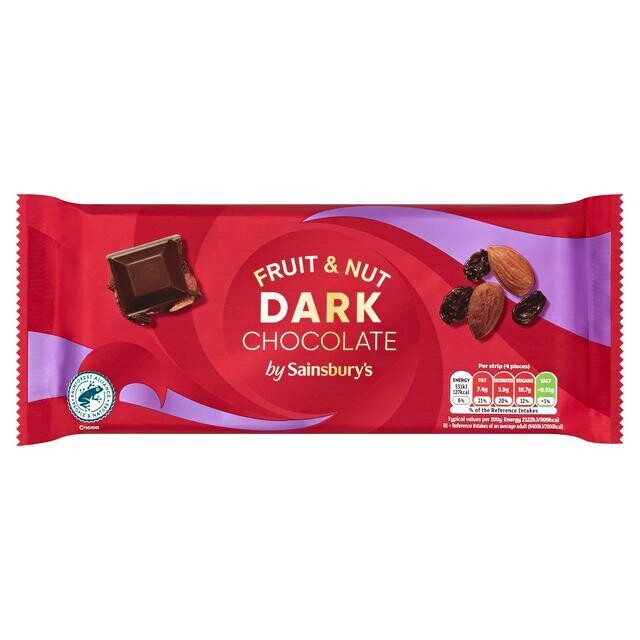 Sainsbury's Fruit & Nut Dark Chocolate 200g