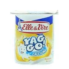 Elle & Vire Yag GO Banana Yogurt 125g