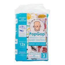 Pop Gop Baby Diapers Medium 3 44s