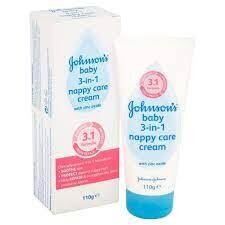 Johnson's Baby 3 in 1 Nappy Care Cream 110g