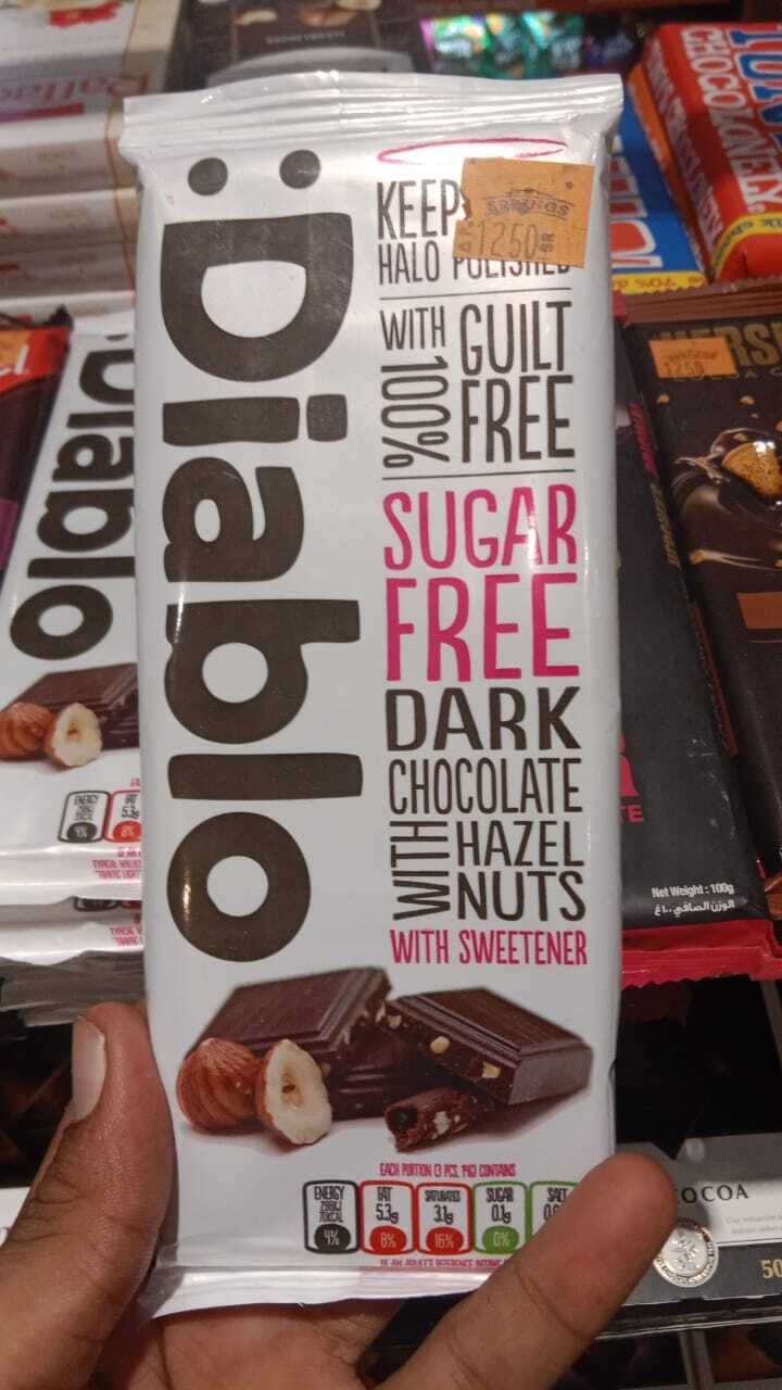Diablo Dark Chocolate with Hazelnuts