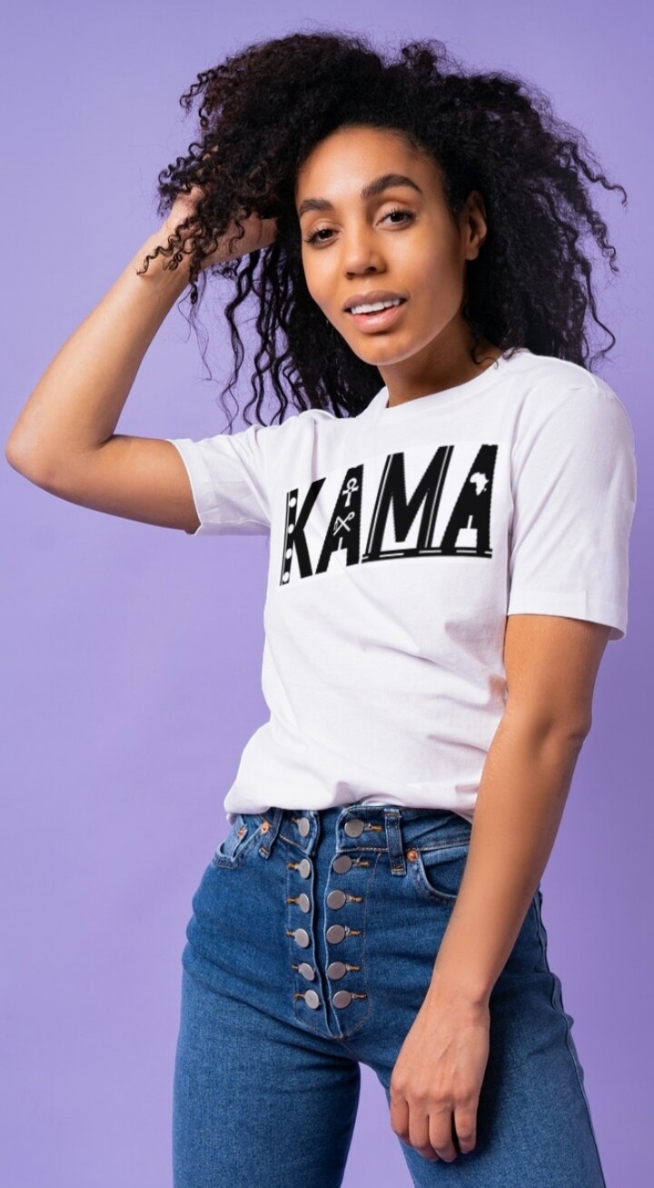 KAMA LOGO V1 WHITE T SHIRT