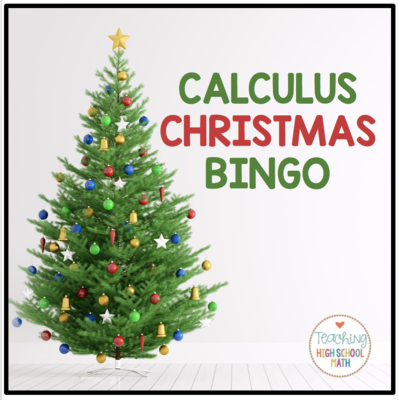 Calculus Review Christmas Bingo