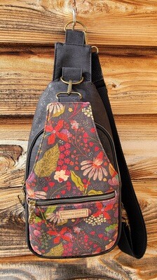 Cork Leather Retro Sling Backpack