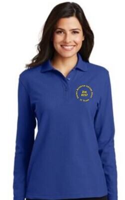 Ladies' GRLS Embroidered Long Sleeve Polo Shirt