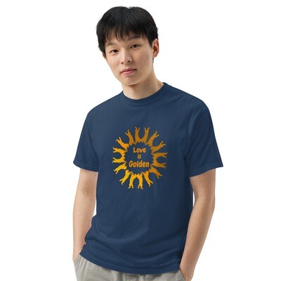 Love is Golden Unisex garment-dyed heavyweight t-shirt