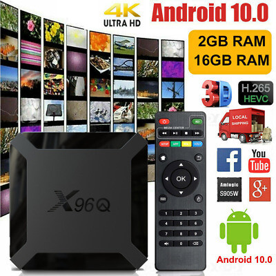 Boîte Androïde 10.0   4K UHD FHD