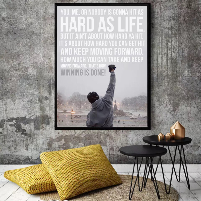 Rocky Balboa Quote Poster