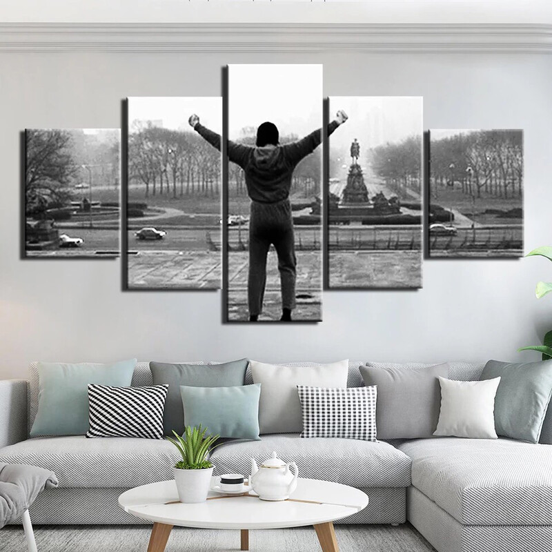 5 Piece Rocky Balboa Run Canvas