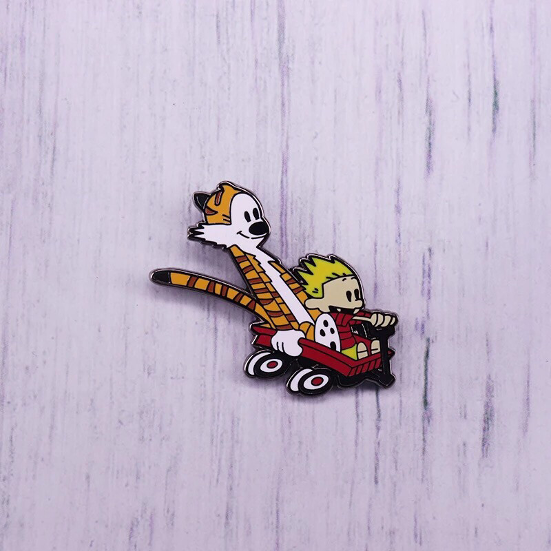 Calvin And Hobbs Pin