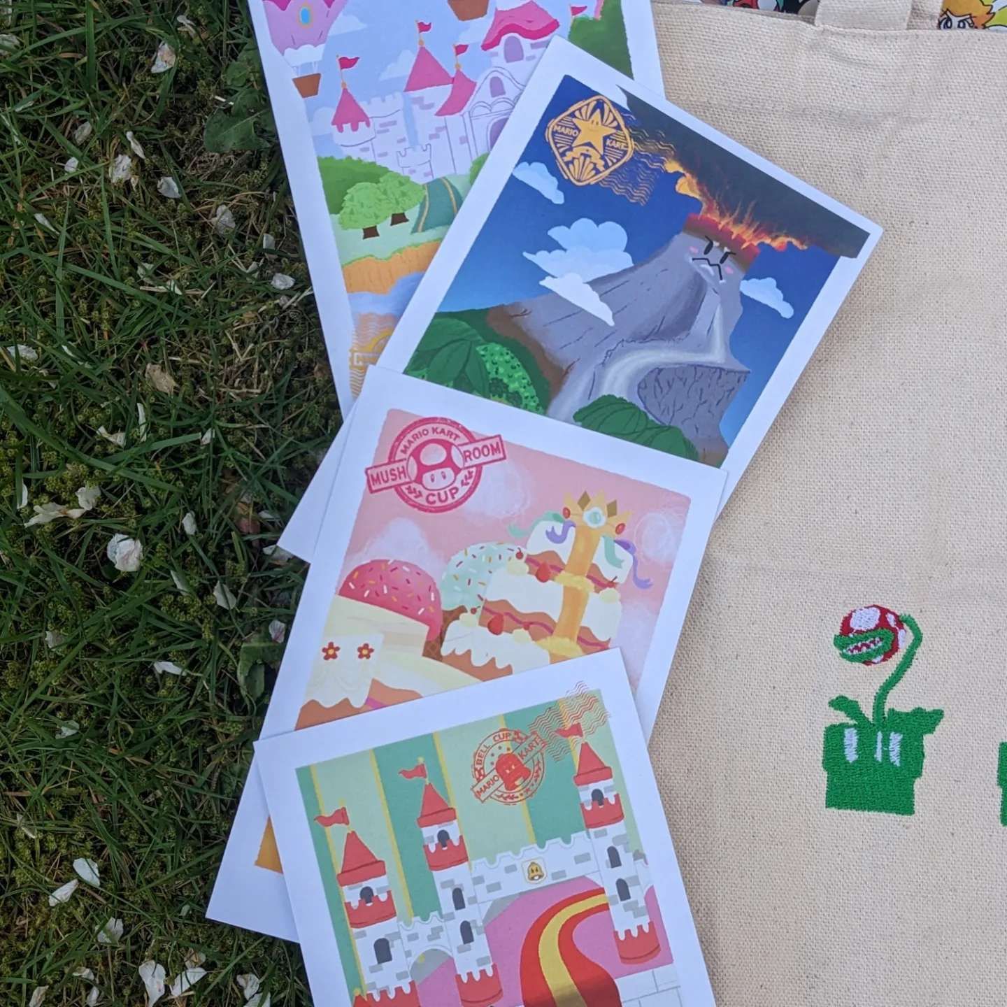 Mario Kart Vntage Postcard Print