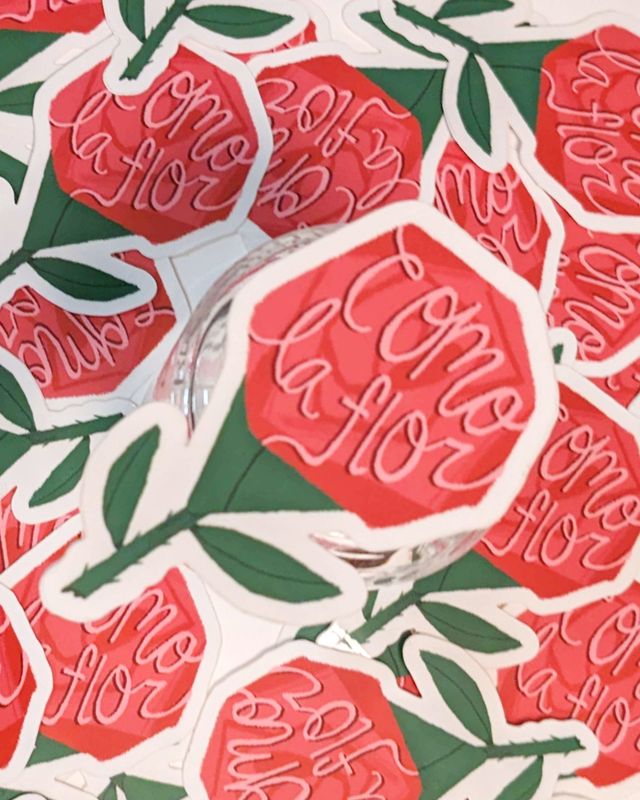 &quot;Como La Flor&quot; Sticker