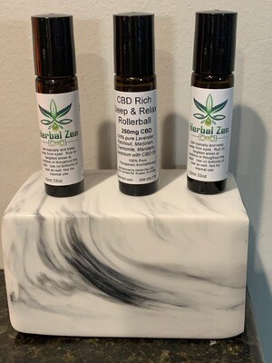 CBD Rich Relaxation and Sleep Rollerball 75 MG