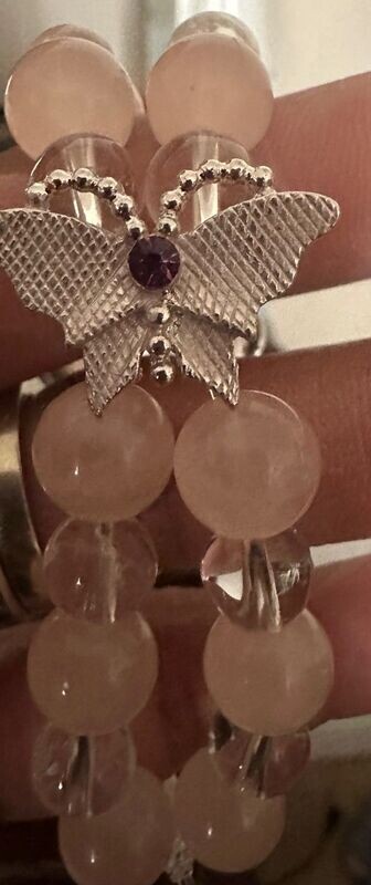 Rose Quartz & Clear Quartz
