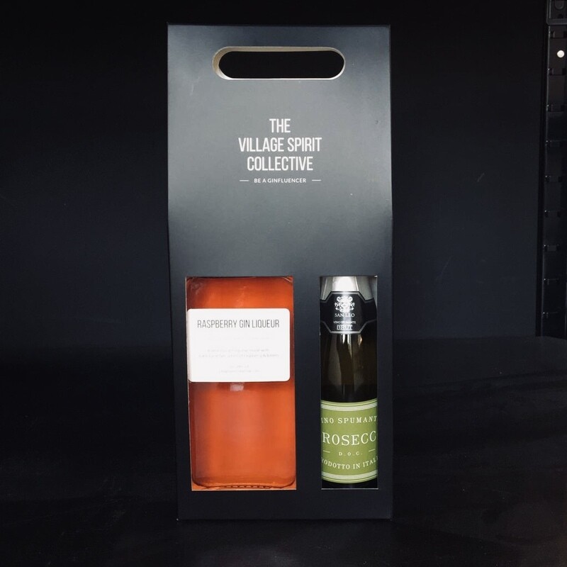 Raspberry Gin Liqueur (35cl) & Prosecco Set