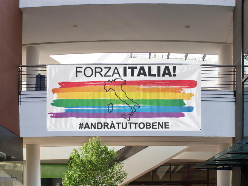 Banner in pvc 100x200cm