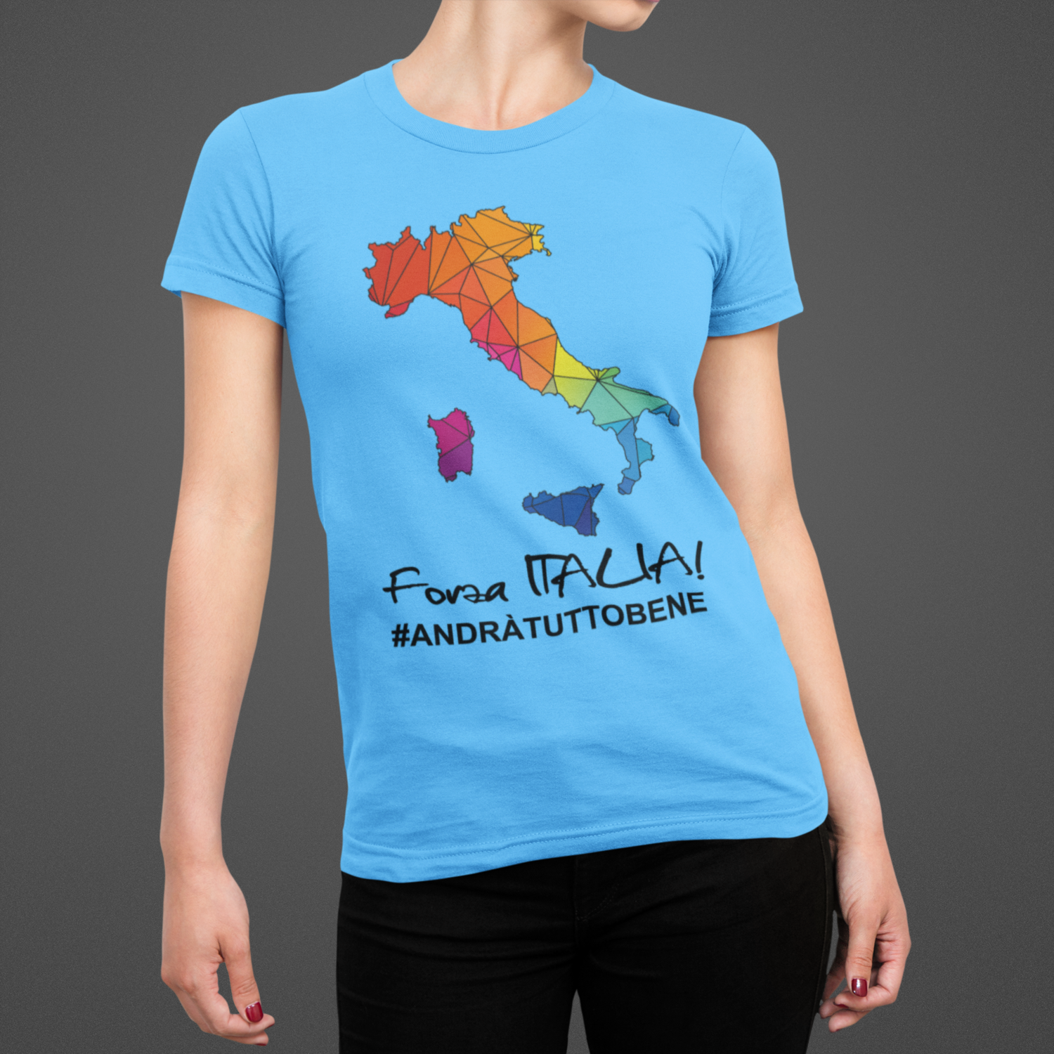 Tshirt Donna Forza Italia ver.2