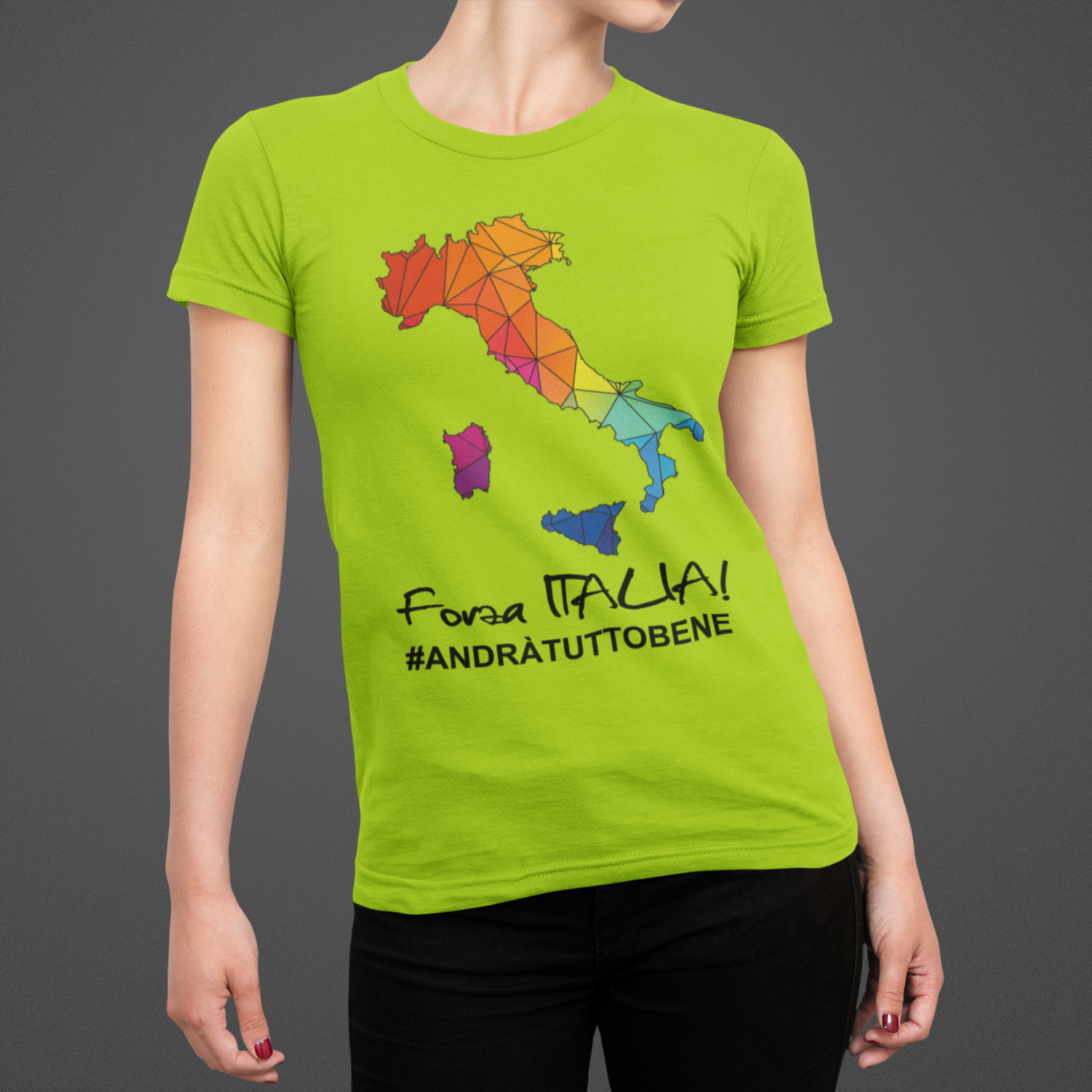 Tshirt Donna Forza Italia ver.2