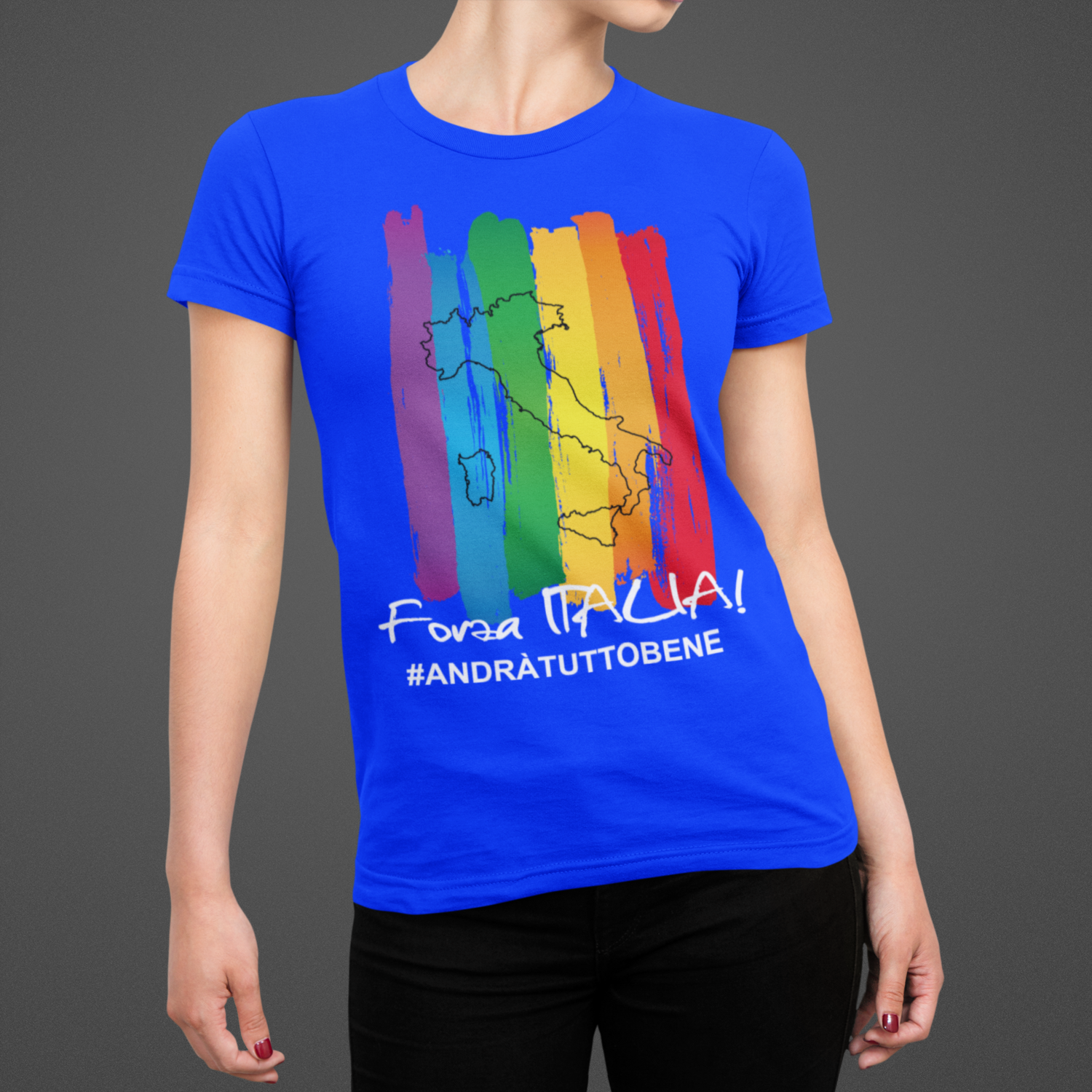 Tshirt Donna Forza Italia ver.1