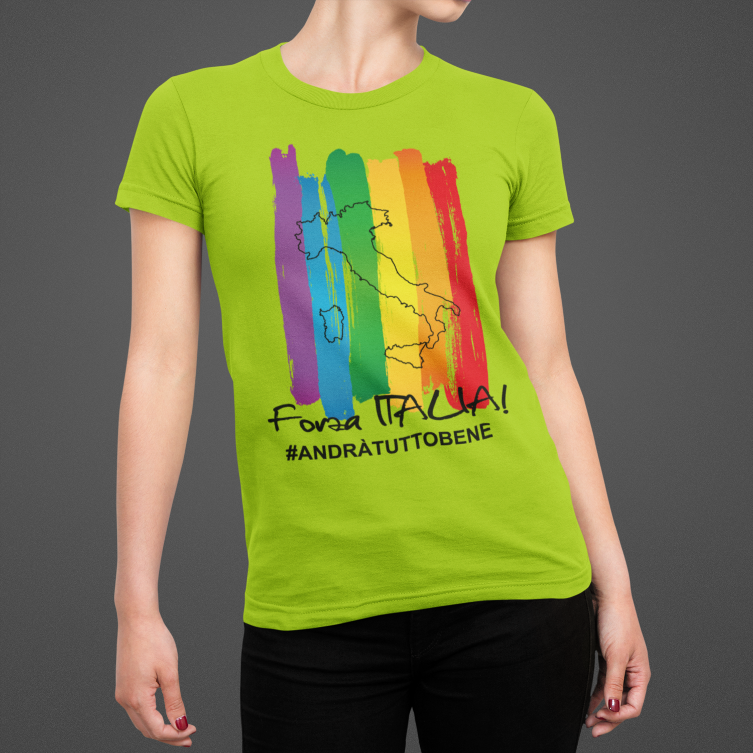 Tshirt Donna Forza Italia ver.1