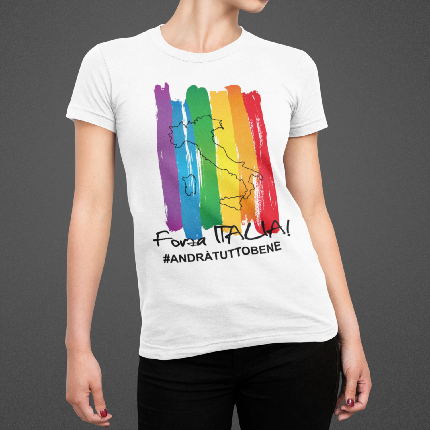 Tshirt Donna Forza Italia ver.1