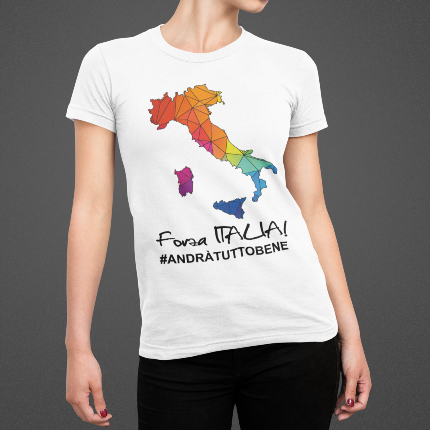 Tshirt Donna Forza Italia ver.2