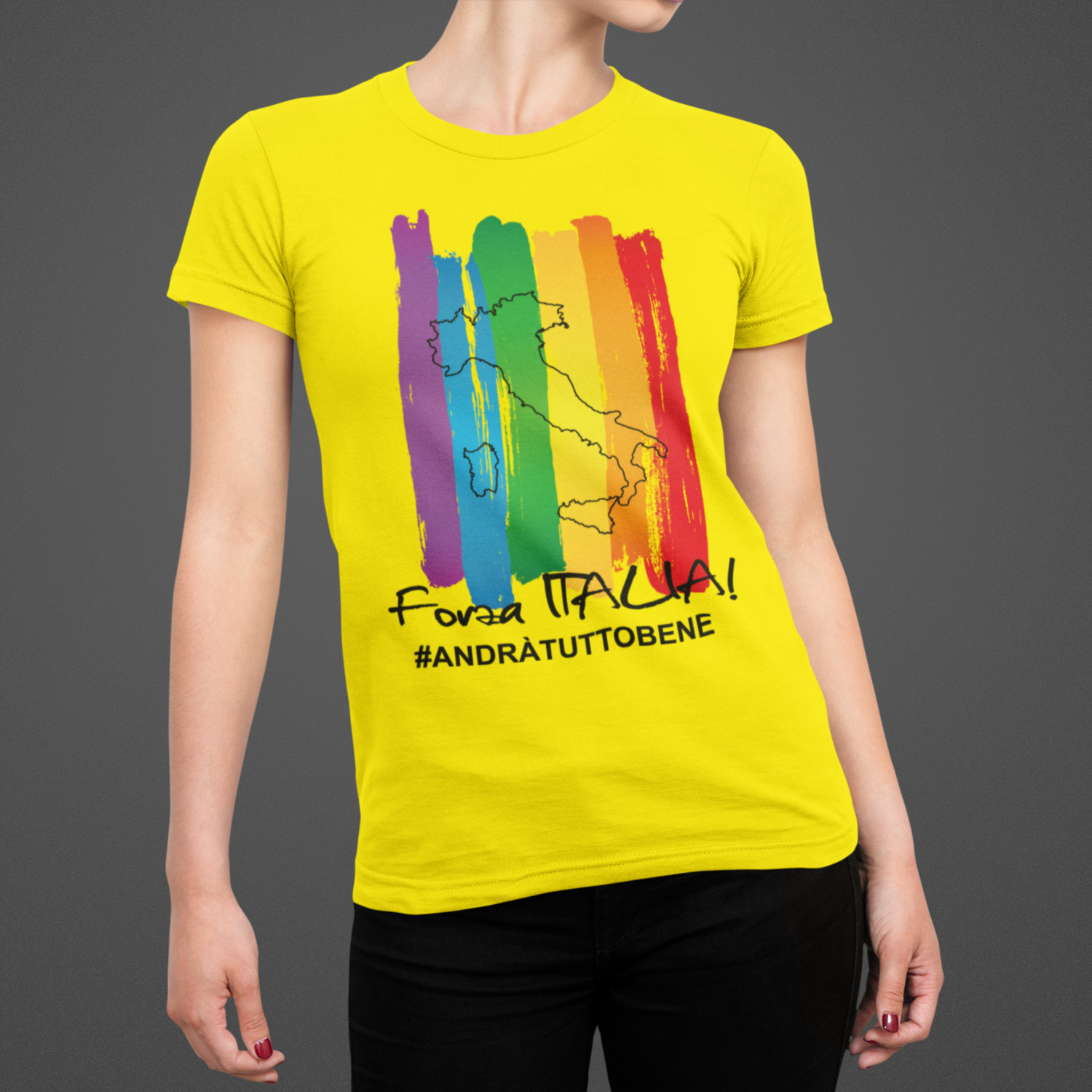 Tshirt Donna Forza Italia ver.1