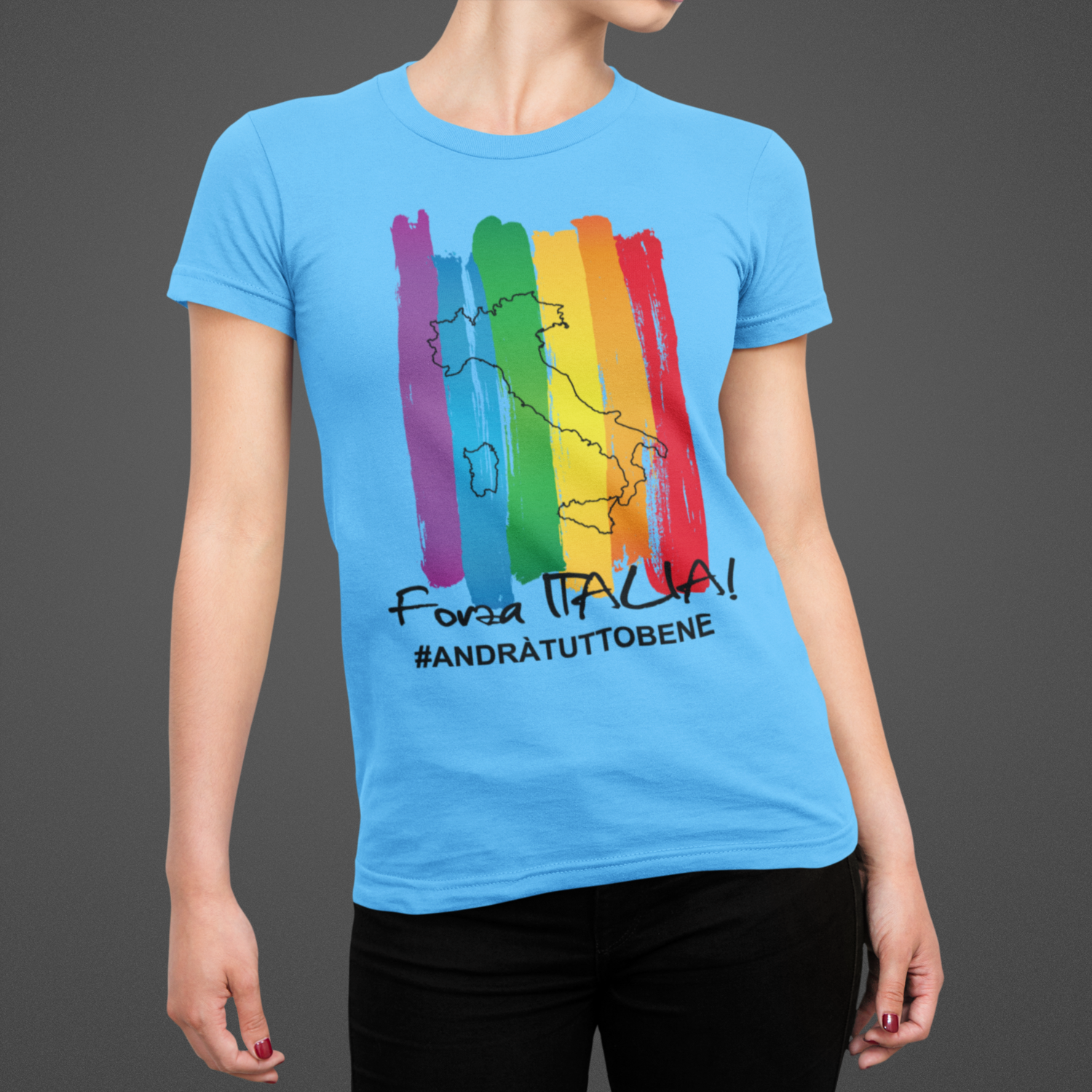 Tshirt Donna Forza Italia ver.1