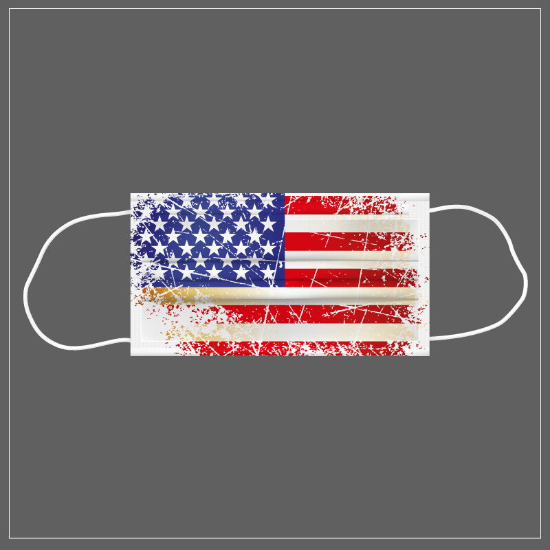 Mascherina Riutilizzabile Lavabile AMERICA