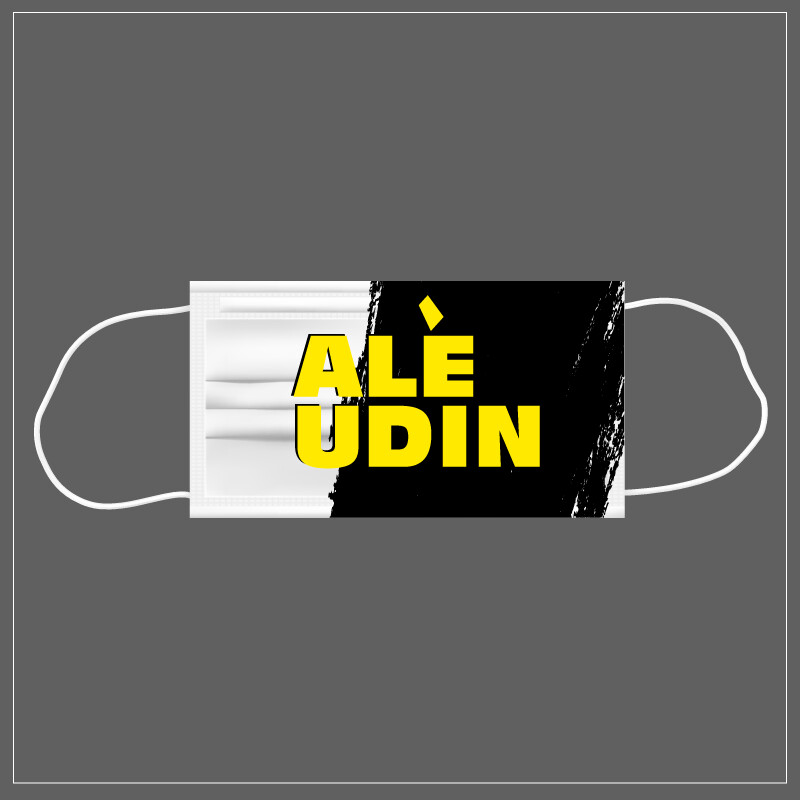 Mascherina Riutilizzabile Lavabile Calcio ALE&#39; UDIN