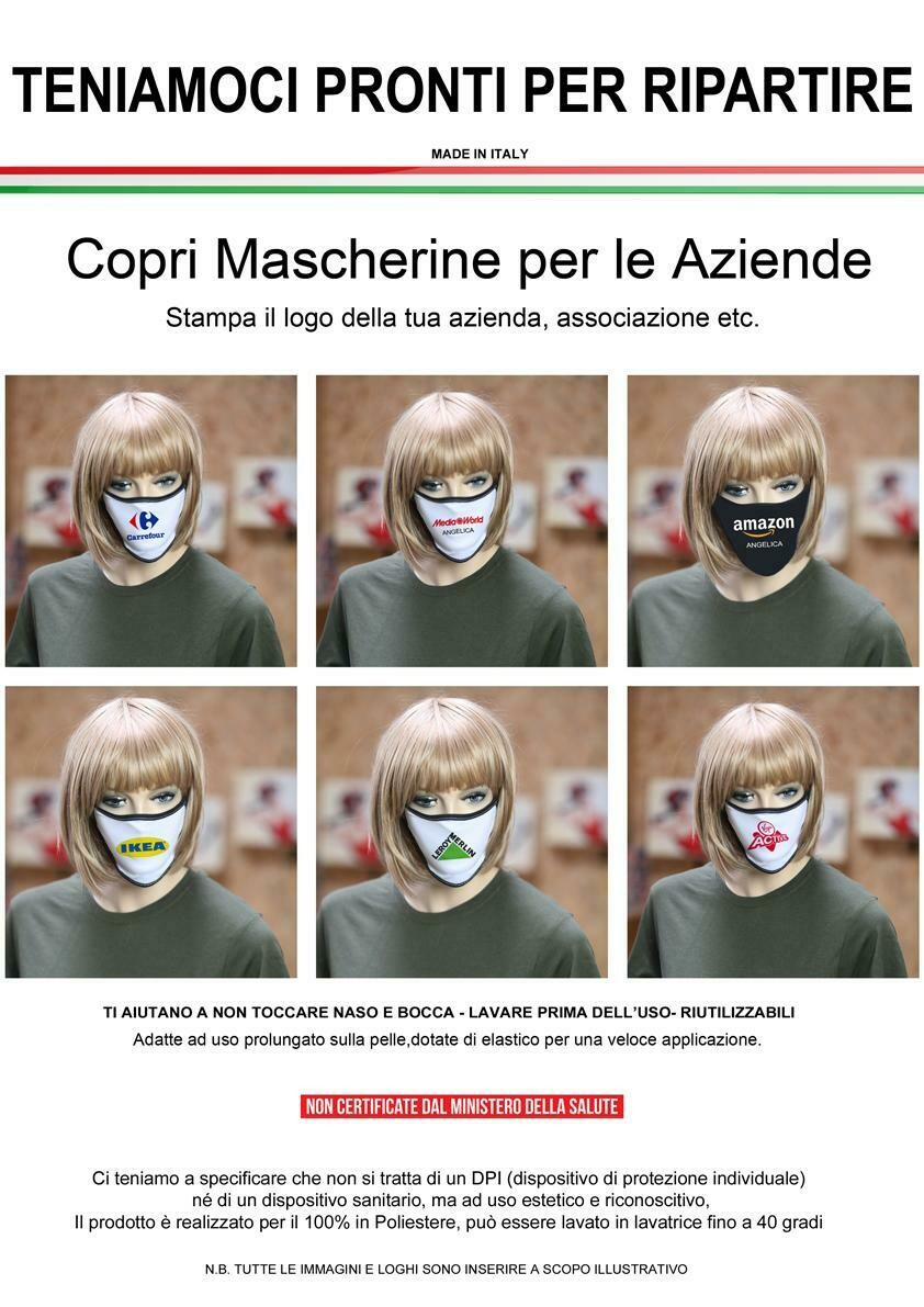 COPRI Mascherina Personalizzata con la tua Grafica
