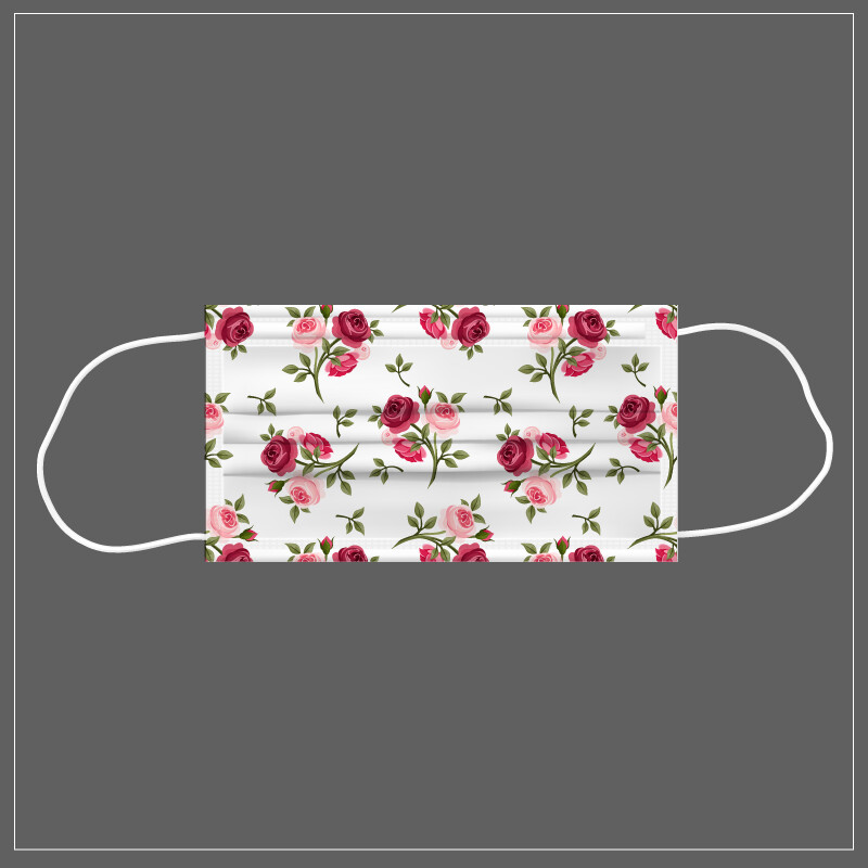 Mascherina Riutilizzabile Lavabile ROSE