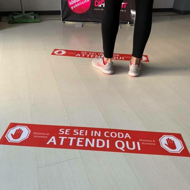 2 pz ADESIVI CALPESTABILI PERSONALIZZATI