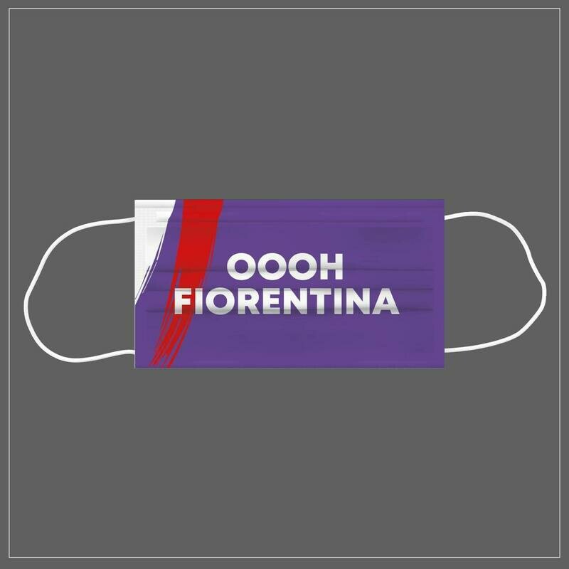 Mascherina Riutilizzabile Lavabile Calcio OOOH FIORENTINA
