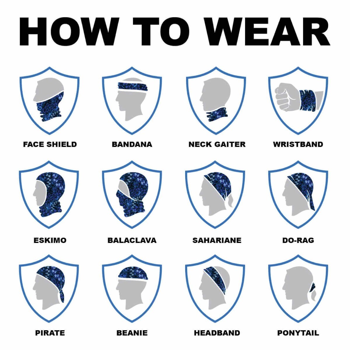 Bandana Tubolare Multiuso Protettiva Personalizzata con la tua Grafica