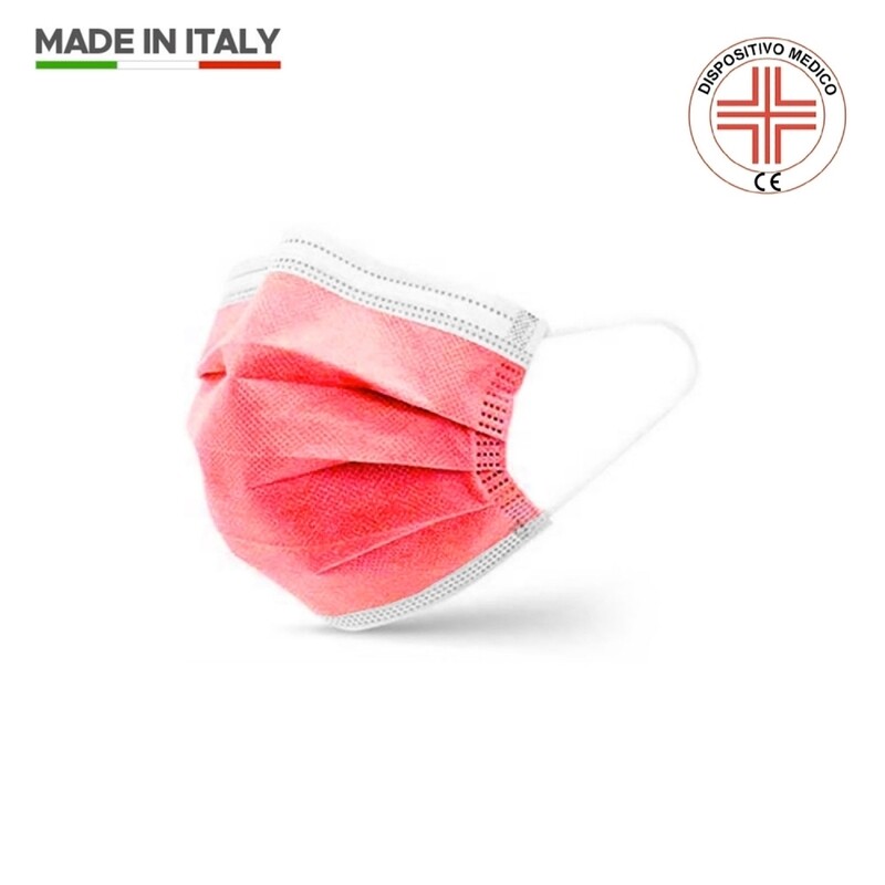 ​Scatola da 50 pz di Mascherina monouso chirurgica 3 strati - Colorata