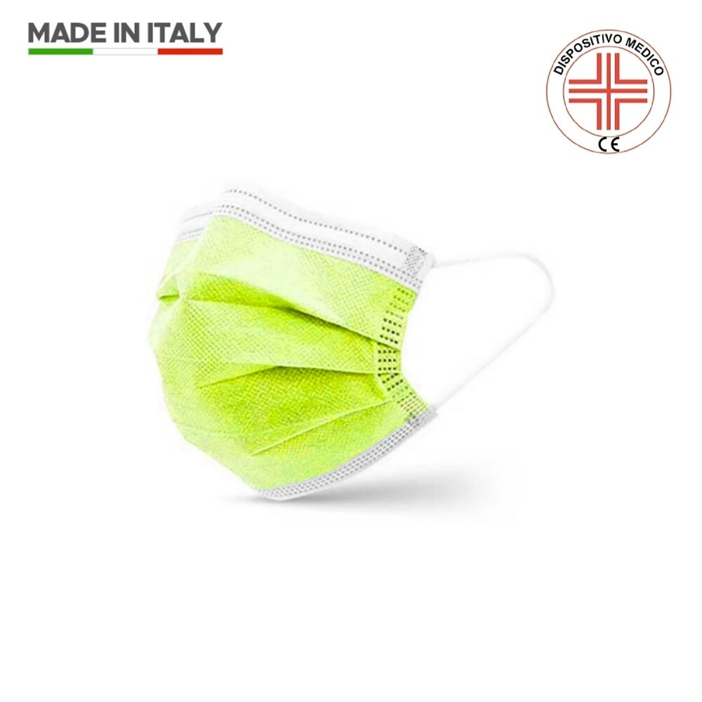 ​Scatola da 50 pz di Mascherina monouso chirurgica 3 strati - Colorata