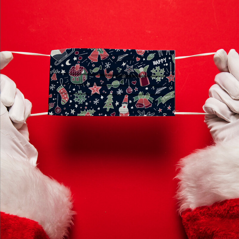 Mascherina Riutilizzabile Lavabile NATALE 11