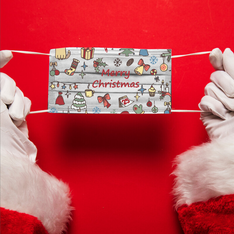 Mascherina Riutilizzabile Lavabile NATALE 08