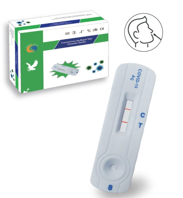 Tampone rapido ORIENT GENE CORONAVIRUS AG RAPID TEST CASSETTE (SWAB) - Confezione 20 pz