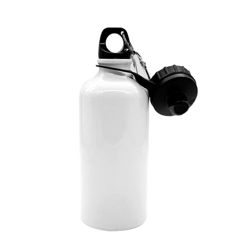 1 pz BORRACCIA BIANCA 500 ml con Stampa quadricromia