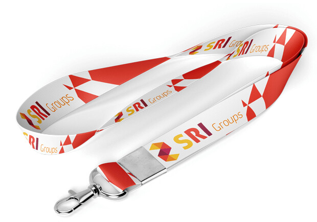 500 pz Collarini Lanyard Personalizzati full color